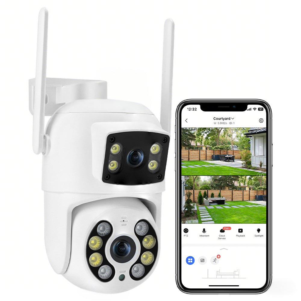 360� Panoramic WiFi Security Camera | Waterproof Protection