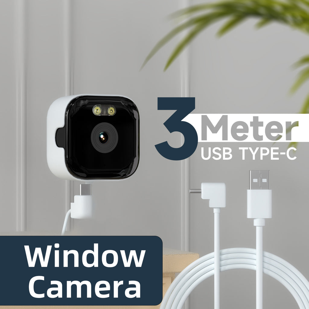 2K Window Camera with Dual-Band WiFi & Two-Way Voice
