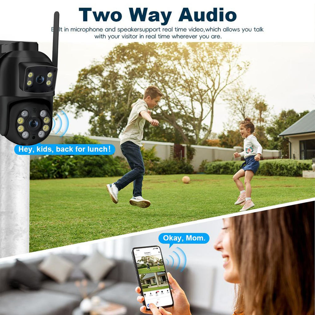 360� Panoramic WiFi Security Camera | Waterproof Protection